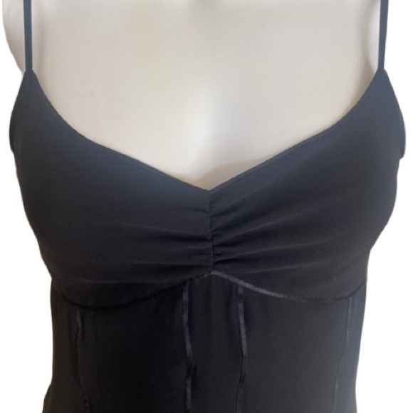 Express Silk Y2K whimsigoth Vtg. Chiffon w/ Satin trim / side Zip / Sm. - Picture 11 of 16